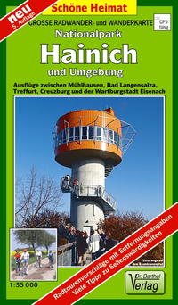 Vorderes Coverbild Große Radwander- und Wanderkarte Nationalpark Hainich und Umgebung