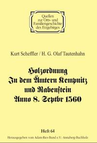 Vorderes Coverbild Holzordnung In dem Ämtern Kempnitz und Rabenstein Anno 8. Septbr 1560
