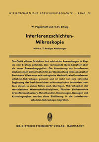 Vorderes Coverbild Interferenzschichten-Mikroskopie