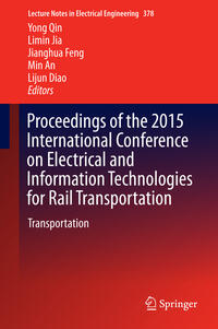 Vorderes Coverbild Proceedings of the 2015 International Conference on Electrical and Information Technologies for Rail Transportation
