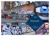 Vorderes Coverbild Streetart-Kunst, die die Straßen Londons atmen lässt (Wandkalender 2025 DIN A2 quer), CALVENDO Monatskalender