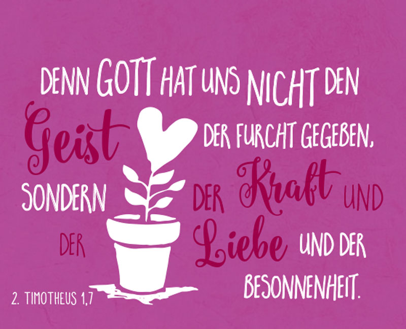 Beispielinhalt (Bild) Kostbare Worte für Dich