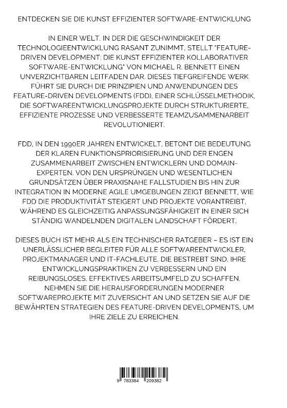 Rückseitencover FDD - Feature-Driven Development