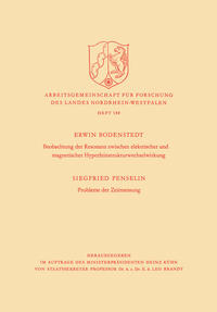 Vorderes Coverbild Beobachtung der Resonanz zwischen elektrischer und magnetischer Hyperfeinstrukturwechselwirkung. Probleme der Zeitmessung