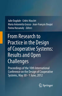 Vorderes Coverbild From Research to Practice in the Design of Cooperative Systems: Results and Open Challenges