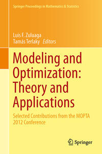 Vorderes Coverbild Modeling and Optimization: Theory and Applications