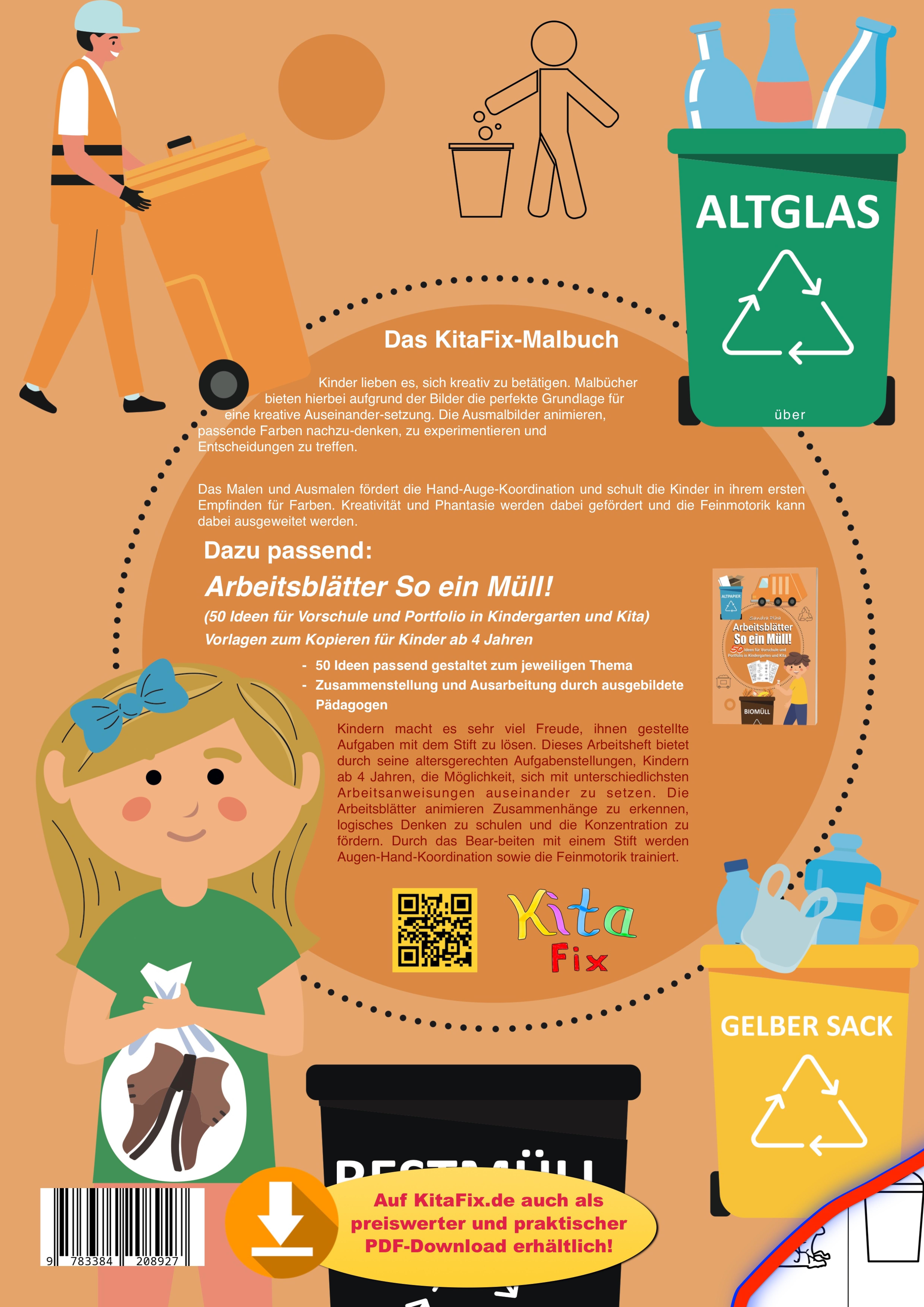 Rückseitencover KitaFix Malbuch So ein Müll!