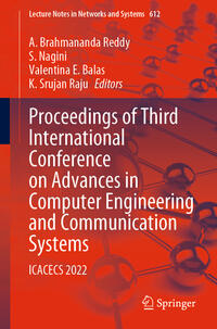 Vorderes Coverbild Proceedings of Third International Conference on Advances in Computer Engineering and Communication Systems