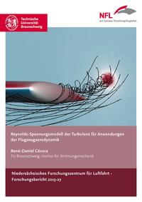 Vorderes Coverbild Reynolds-Spannungsmodell der Turbulenz für Anwendungen der Flugzeugaerodynamik