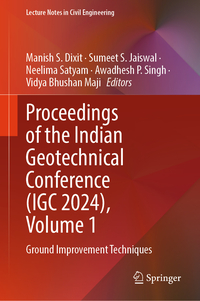 Vorderes Coverbild Proceedings of the Indian Geotechnical Conference (IGC 2024), Volume 1