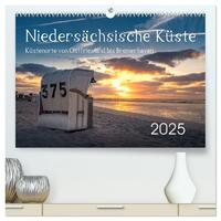 Vorderes Coverbild Niedersächsische Küste - Küstenorte von Ostfriesland bis Bremerhaven (hochwertiger Premium Wandkalender 2025 DIN A2 quer), Kunstdruck in Hochglanz