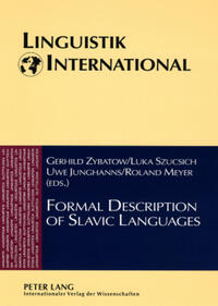 Vorderes Coverbild Formal Description of Slavic Languages
