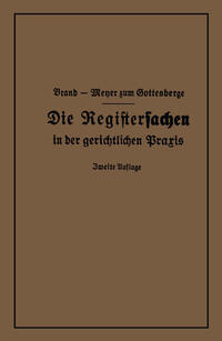 Vorderes Coverbild Die Registersachen