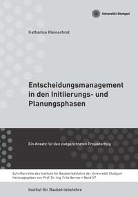 Vorderes Coverbild Entscheidungsmanagement in den Initiierungs- und Planungsphasen