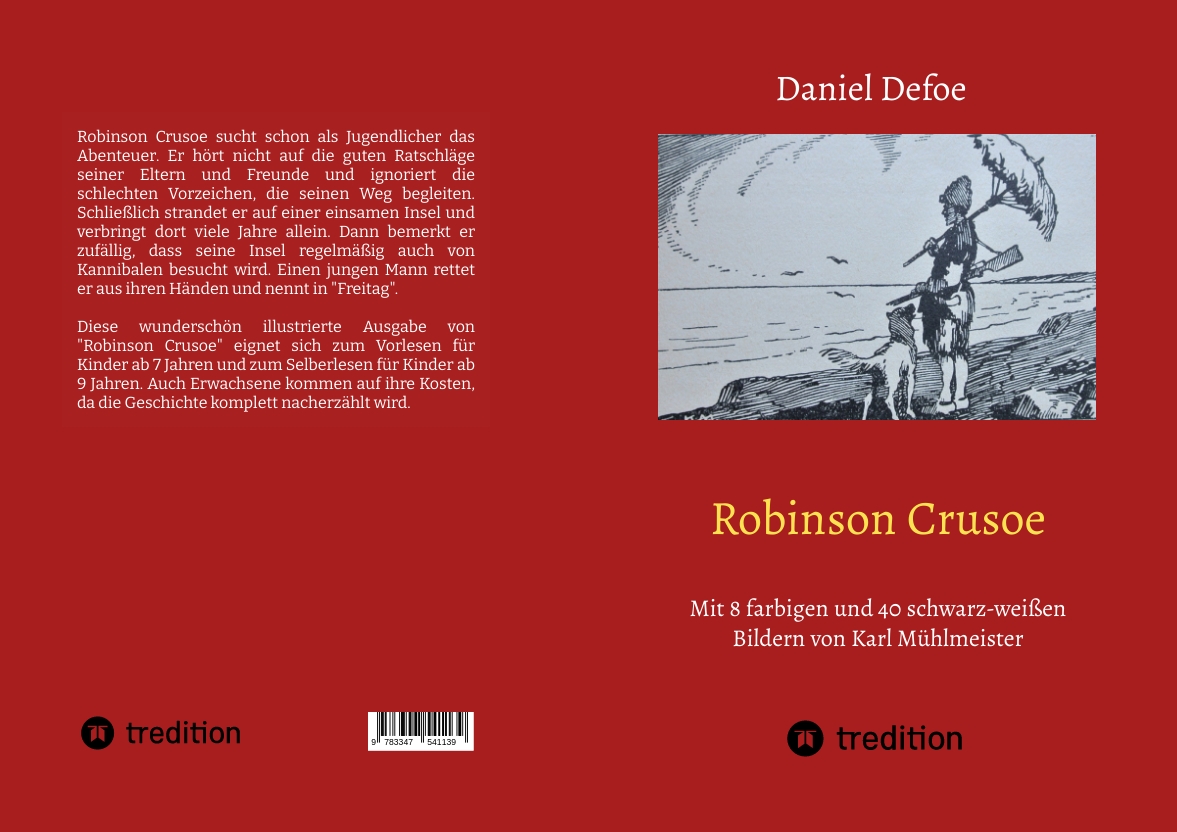 Gesamtes Coverbild Robinson Crusoe