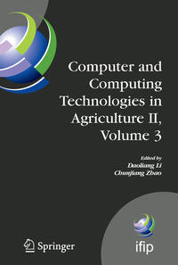 Vorderes Coverbild (hohe Qualität) Computer and Computing Technologies in Agriculture II, Volume 3