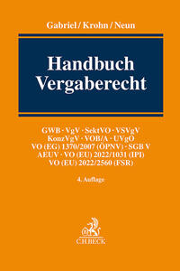 Vorderes Coverbild Handbuch Vergaberecht