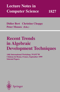 Vorderes Coverbild Recent Trends in Algebraic Development Techniques