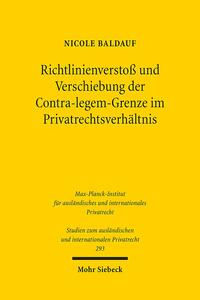 Vorderes Coverbild Richtlinienverstoß und Verschiebung der Contra-legem-Grenze im Privatrechtsverhältnis