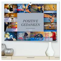 Vorderes Coverbild Positive Gedanken - Motivation und Handball (hochwertiger Premium Wandkalender 2025 DIN A2 quer), Kunstdruck in Hochglanz