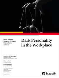 Vorderes Coverbild Dark Personality in the Workplace