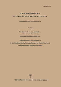 Vorderes Coverbild Die Haarfarben der Säugetiere