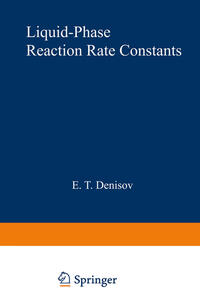 Vorderes Coverbild Liquid-Phase Reaction Rate Constants