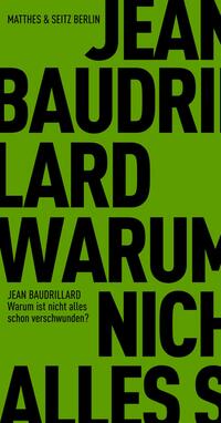 Vorderes Coverbild Warum ist nicht alles schon verschwunden?