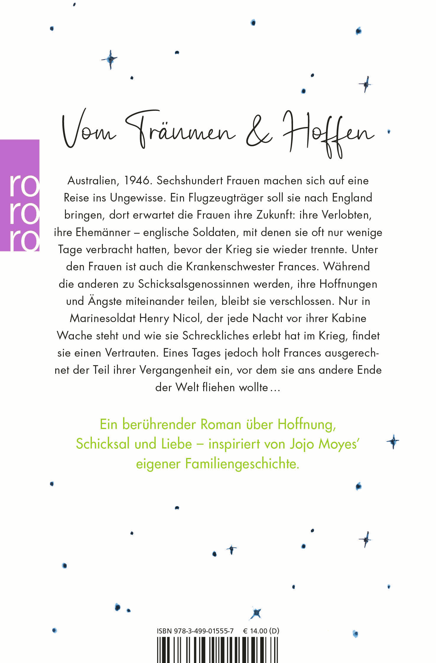 Rückseitencover Über uns der Himmel, unter uns das Meer