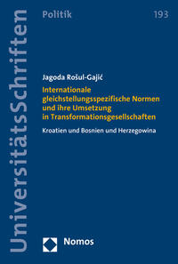 Vorderes Coverbild Internationale gleichstellungsspezifische Normen und ihre Umsetzung in Transformationsgesellschaften