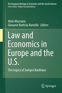 Vorderes Coverbild Law and Economics in Europe and the U.S.