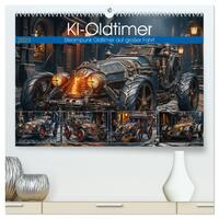 Vorderes Coverbild KI-Oldtimer (hochwertiger Premium Wandkalender 2025 DIN A2 quer), Kunstdruck in Hochglanz
