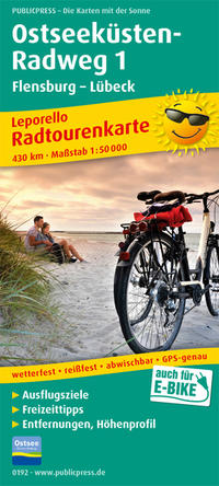 Vorderes Coverbild Ostseeküsten-Radweg 1, Flensburg-Lübeck