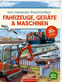 Vorderes Coverbild Mein riesengroßes WimmelSuchBuch: Fahrzeuge, Geräte & Maschinen