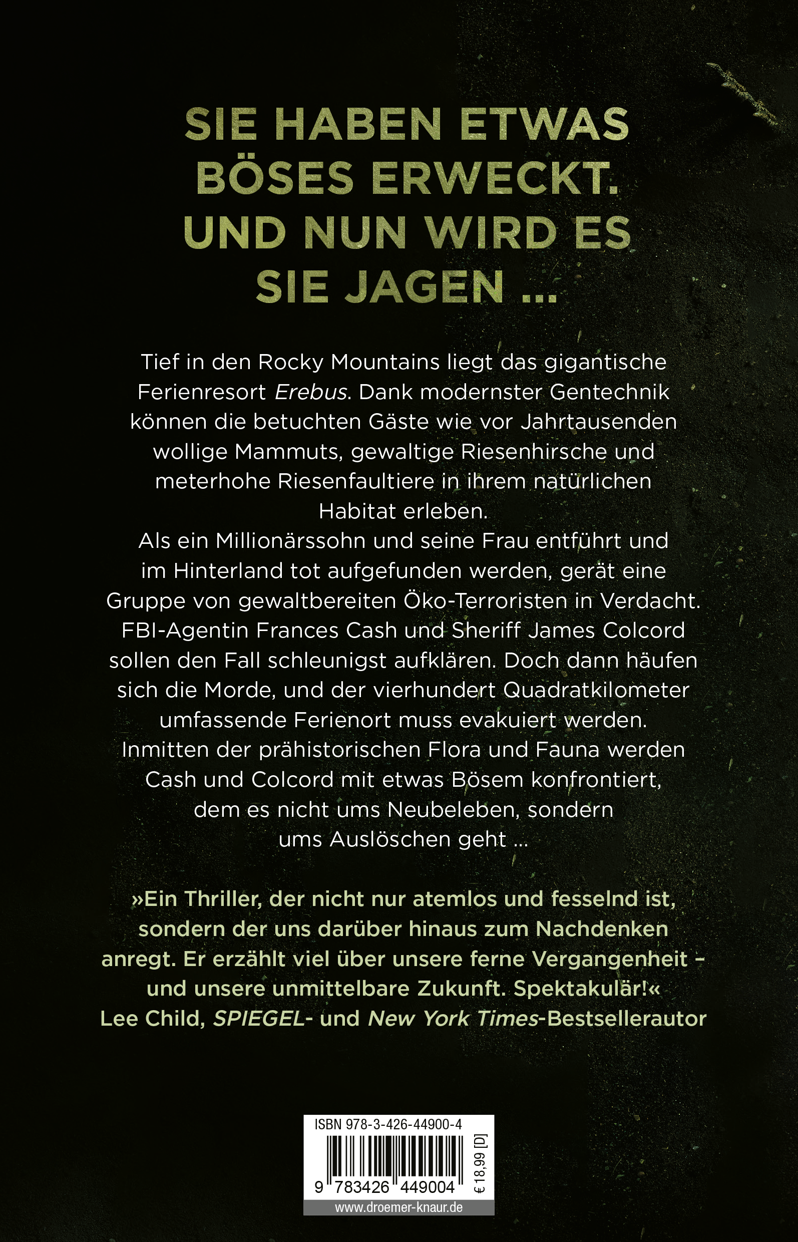 Rückseitencover Extinction. Wenn das Böse erwacht