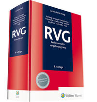 Vorderes Coverbild RVG-Rechtsanwaltsvergütungsgesetz
