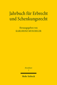 Vorderes Coverbild Jahrbuch für Erbrecht und Schenkungsrecht