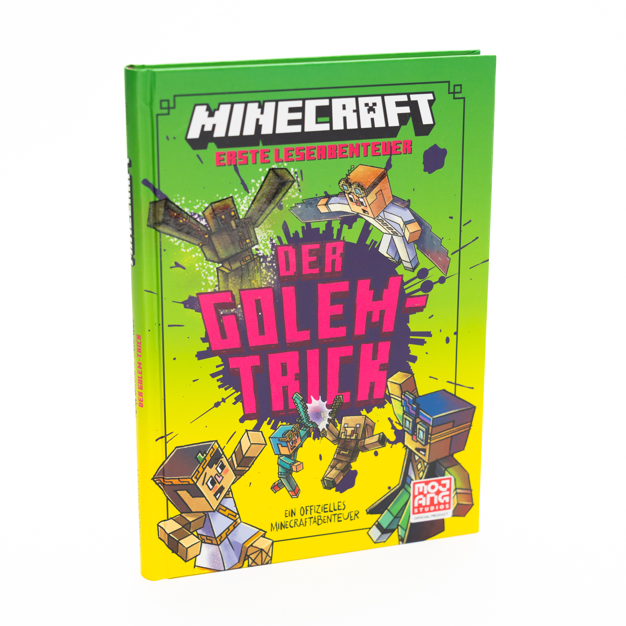 Beispielinhalt (Bild) Minecraft Erste Leseabenteuer. Der Golem-Trick