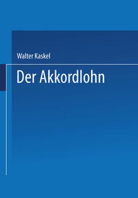 Vorderes Coverbild Der Akkordlohn