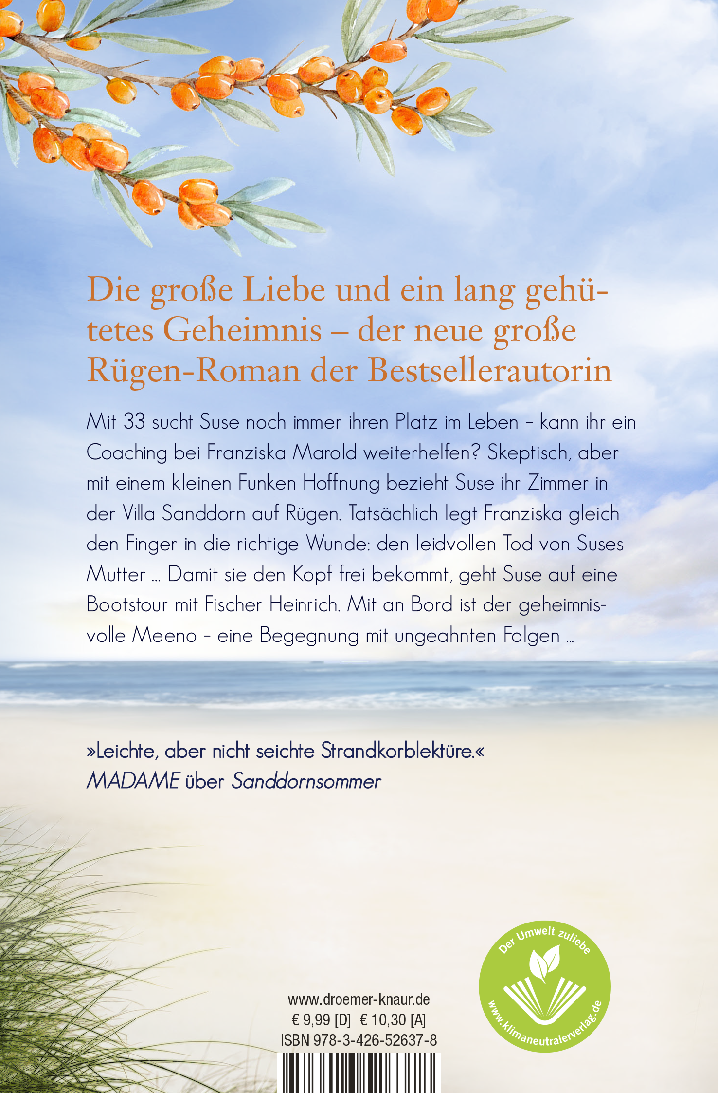 Rückseitencover Sanddornzauber