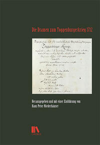 Vorderes Coverbild Die Dramen zum Toggenburgerkrieg 1712