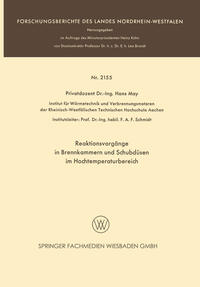 Vorderes Coverbild Reaktionsvorgänge in Brennkammern und Schubdüsen im Hochtemperaturbereich