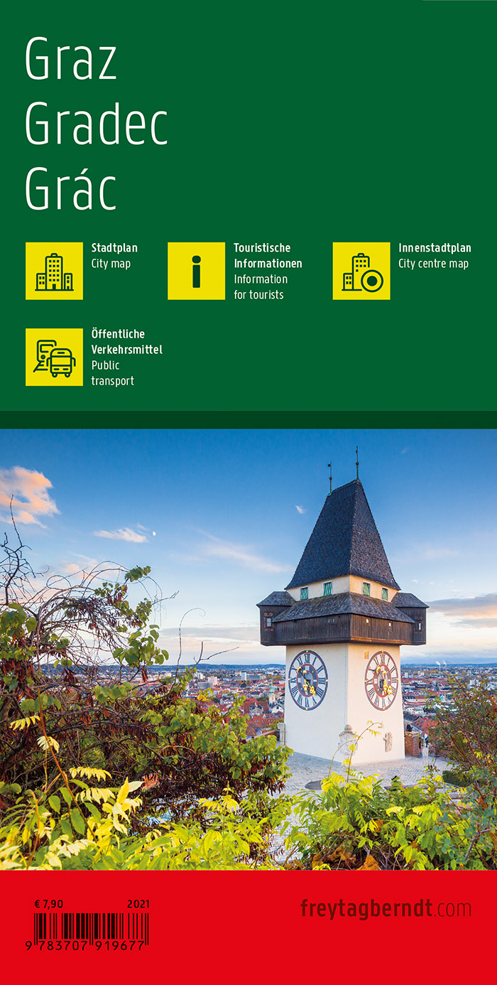 Rückseitencover Graz, Stadtplan 1:15.000