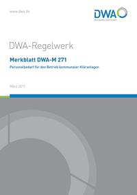 Vorderes Coverbild Merkblatt DWA-M 271 Personalbedarf für den Betrieb kommunaler Kläranlagen