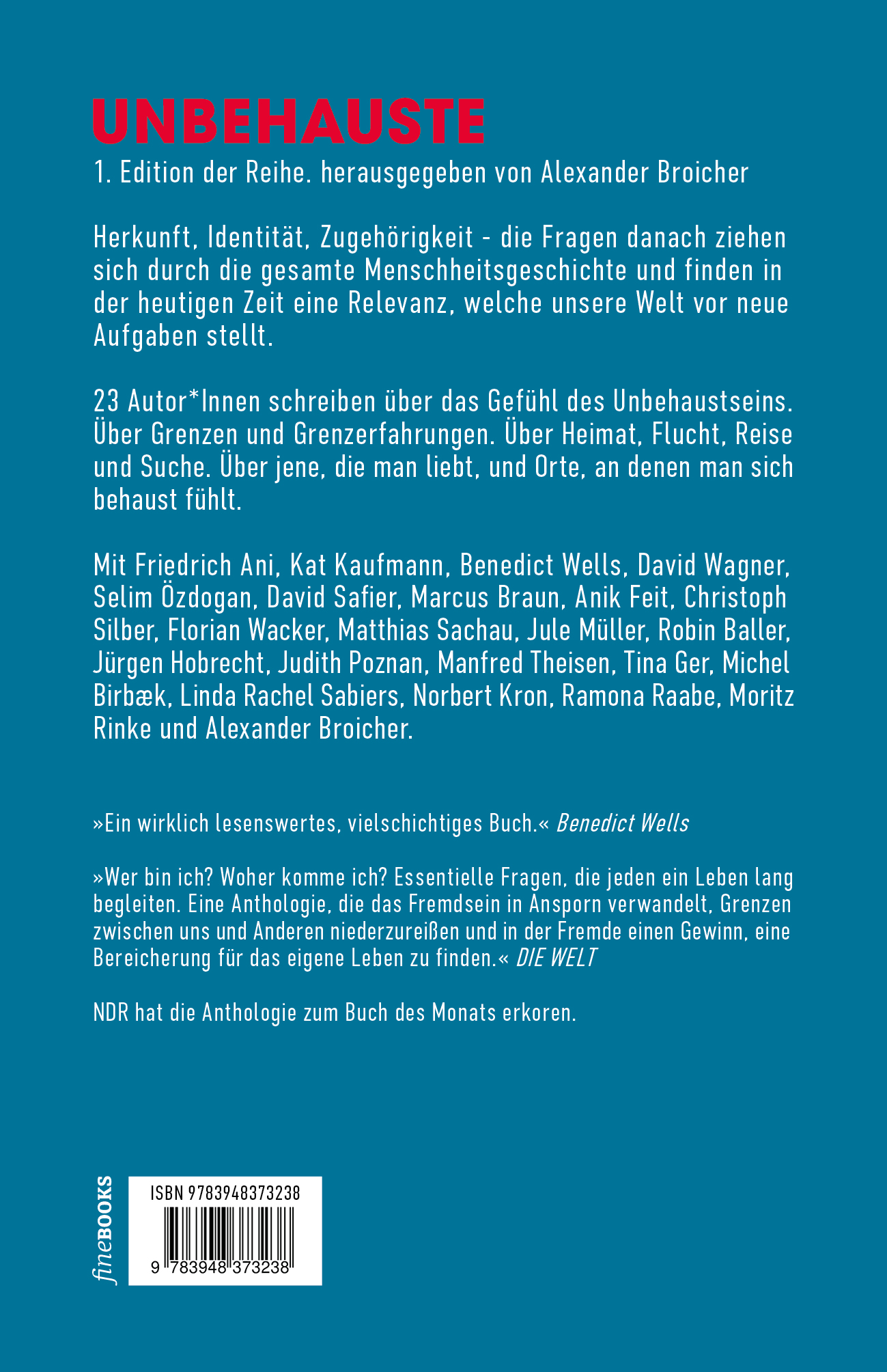 Rückseitencover UNBEHAUSTE 1