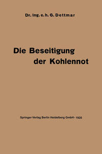 Vorderes Coverbild Die Beseitigung der Kohlennot