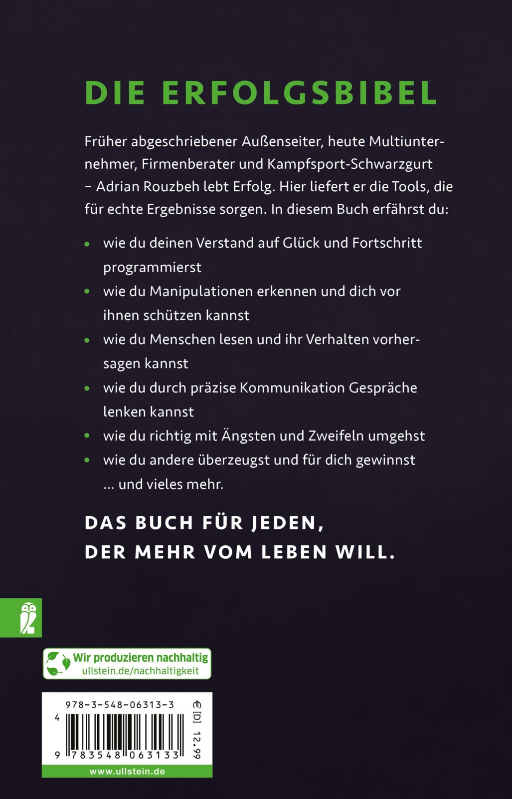 Rückseitencover Erfolg aus Prinzip