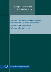 Vorderes Coverbild Aktuelle Probleme des Wissenschaftsrechts