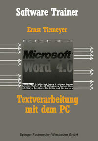 Vorderes Coverbild Textverarbeitung mit Microsoft Word 4.0 auf dem PC