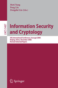 Vorderes Coverbild Information Security and Cryptology